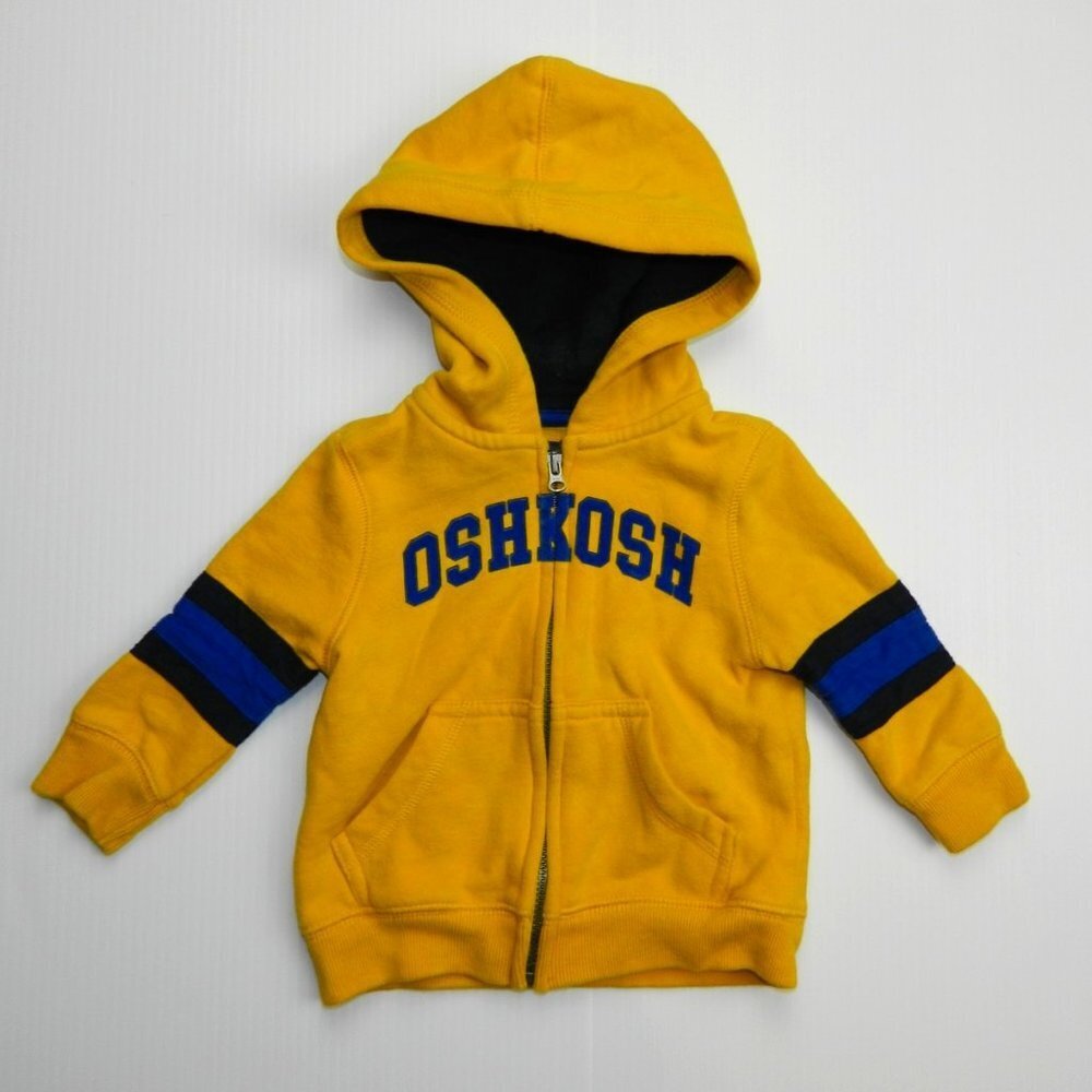 Oshkosh B'Gosh Baby Boys 6 Month Yellow Full Zip Hoodie